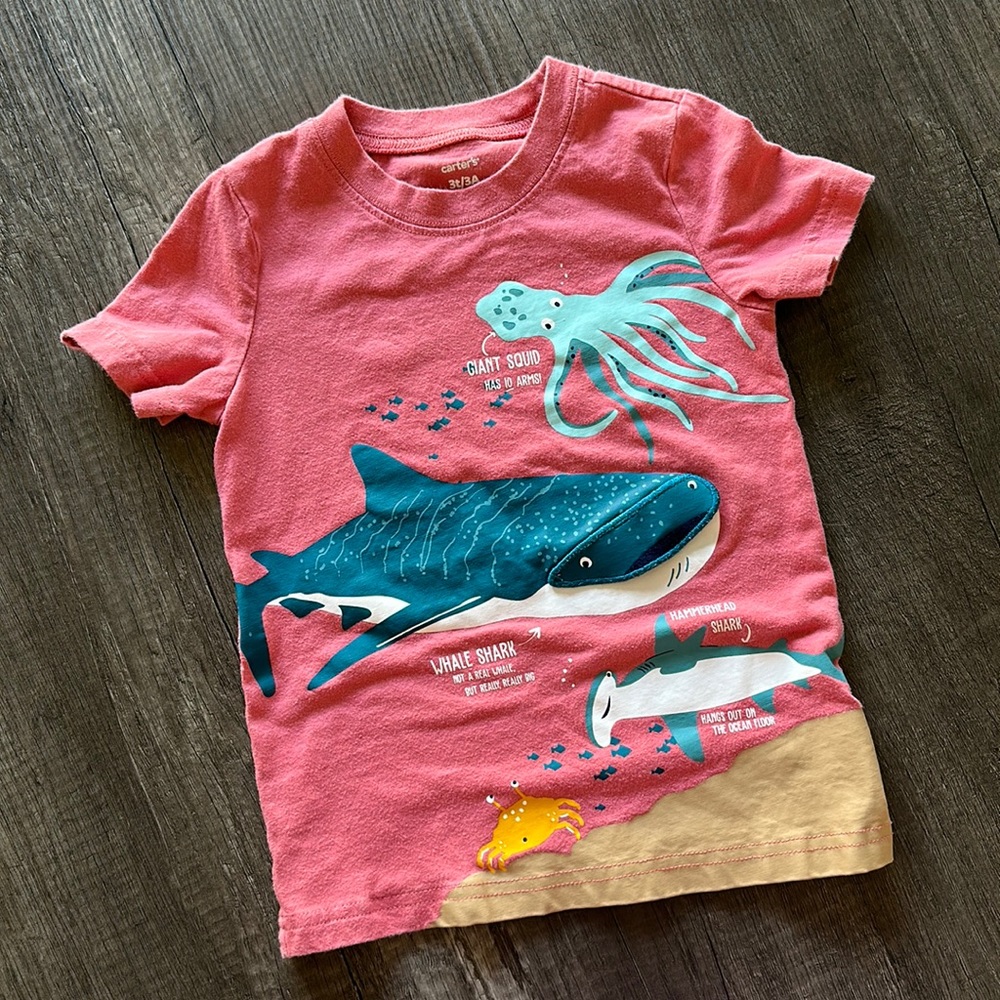 🔴3/$15 CARTER’S| boy’s ocean life  tee